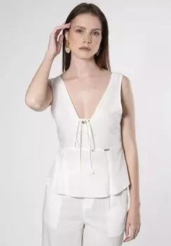 Топ PLUNGE INFLUENCER, белый