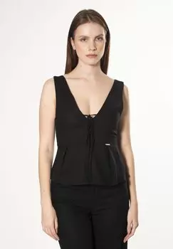 Топ PLUNGE INFLUENCER, черный