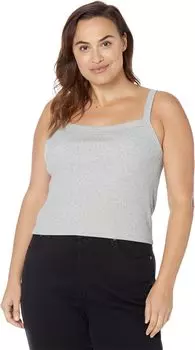 Топ Plus MWL Superribbed Crop Tank Madewell, цвет Marled Grey
