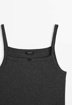 Топ POINTELLE DETAIL Massimo Dutti, серый
