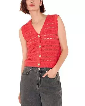 Топ Pointelle Whistles, красный