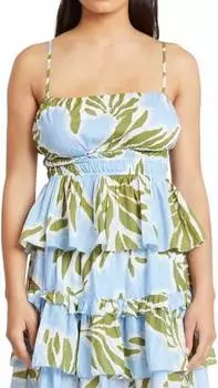 Топ Polina в цвете Horizon Blue Multi Tanya Taylor