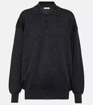 Топ-поло из кашемира The Row, серый