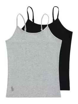 Топ Polo Ralph Lauren, пятнистый серый/черный