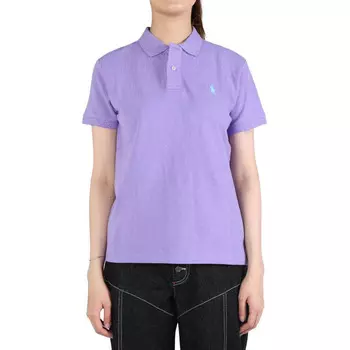 Топ-поло с мотивом «Поло Пони» Polo Ralph Lauren, фиолетовый