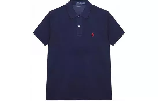 Топ-поло с мотивом «Пони» Polo Ralph Lauren, Marine Blue