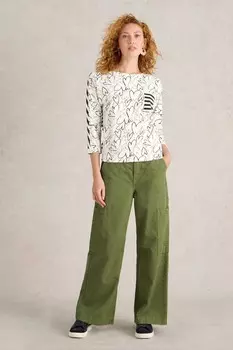 Топ полуторалетка из 100% хлопка White Stuff, белый