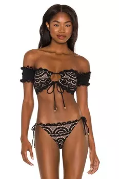 Топ PQ Lace off the Shoulder, цвет Midnight