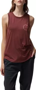 Топ Practice Gratitude Namaste Dry Tank Spiritual Gangster, цвет Washed Burgundy