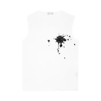Топ Pre-Owned Dior Homme Vintage Bloodwound Tank Top 'White', белый