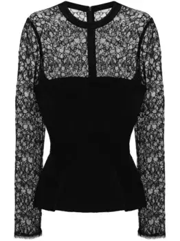 Топ Prima с баской Simkhai, черный