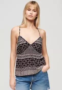 Топ PRINTED CAMI Superdry, черный
