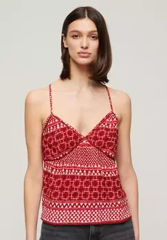 Топ PRINTED CAMI Superdry, красный