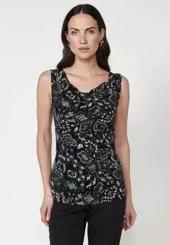 Топ PRINTED Koroshi, черный