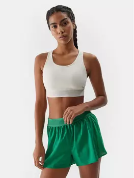 Топ приталенного кроя 4F, экрю