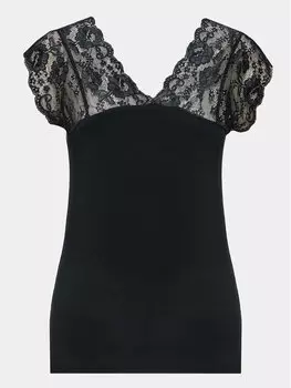 Топ приталенного кроя Culture, черный