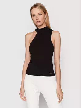 Топ приталенного кроя Dkny, черный