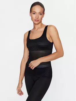 Топ приталенного кроя Emporio Armani Underwear, черный