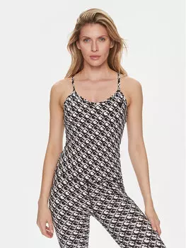 Топ приталенного кроя Guess, черный