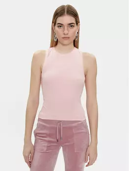 Топ приталенного кроя Juicy Couture, розовый