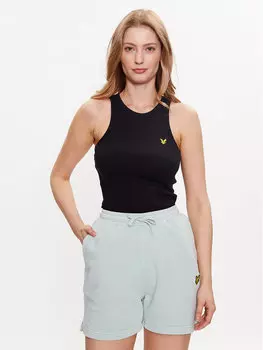 Топ приталенного кроя Lyle & Scott, черный