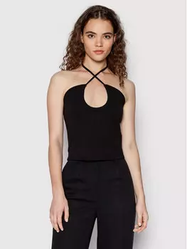 Топ приталенного кроя Na-Kd, черный