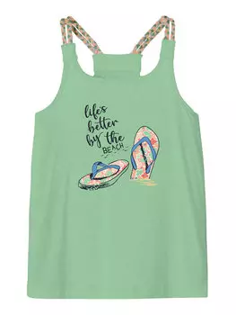 Топ приталенного кроя Name It, зеленый