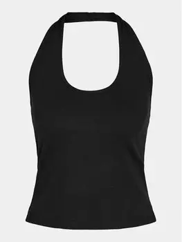 Топ приталенного кроя Noisy May, черный