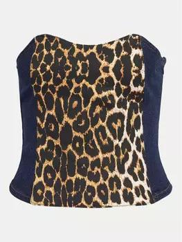 Топ приталенного кроя Noisy May, синий