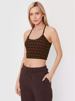 Топ приталенного кроя Pinko, черный