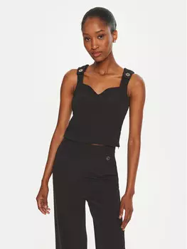 Топ приталенного кроя Rinascimento, черный
