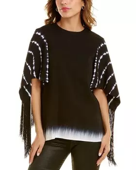 Топ Proenza Schouler с рукавами-накидкой, черный