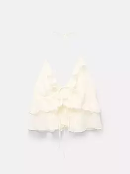 Топ Pull&Bear, белый