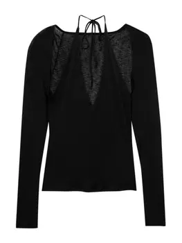 Топ Pull&Bear, черный