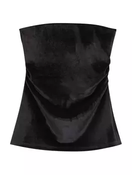 Топ Pull&Bear, черный