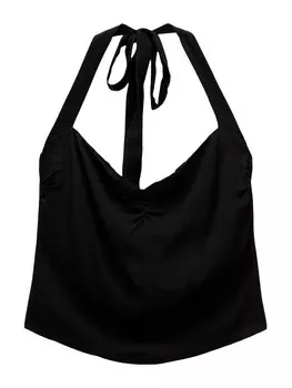 Топ Pull&Bear, черный