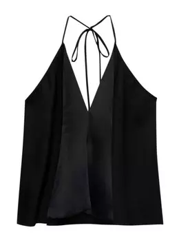 Топ Pull&Bear, черный