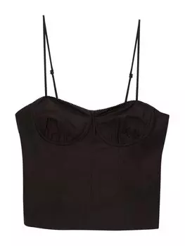 Топ Pull&Bear, черный