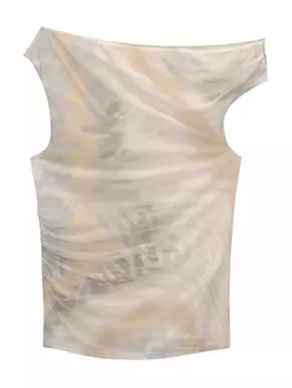 Топ Pull&Bear, цвет Muddy colored/Light grey