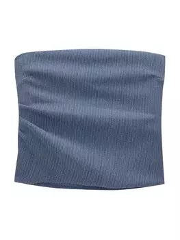 Топ Pull&Bear, цвет Smoke blue
