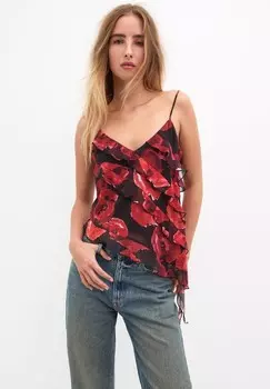 Топ PULL&BEAR, красный