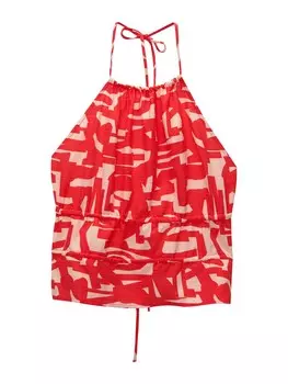 Топ Pull&Bear, красный