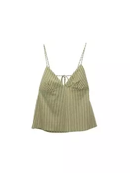 Топ Pull&Bear, оливковый