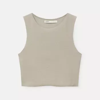 Топ Pull&Bear Ribbed, песочный