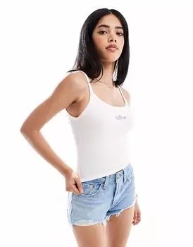 Топ Pull&Bear с принтом сардин белого цвета