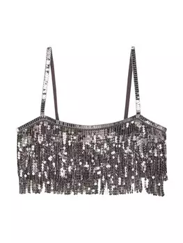 Топ Pull&Bear, серый