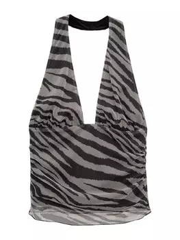 Топ Pull&Bear, серый