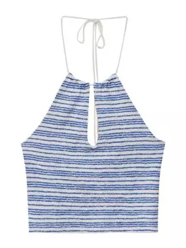 Топ Pull&Bear, синий