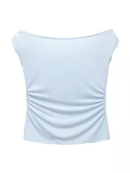 Топ Pull&Bear, светло-синий