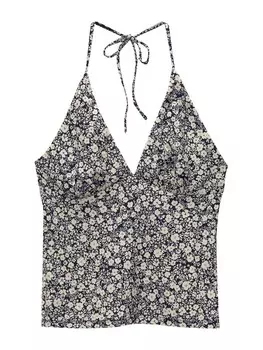 Топ Pull&Bear, темно-синий